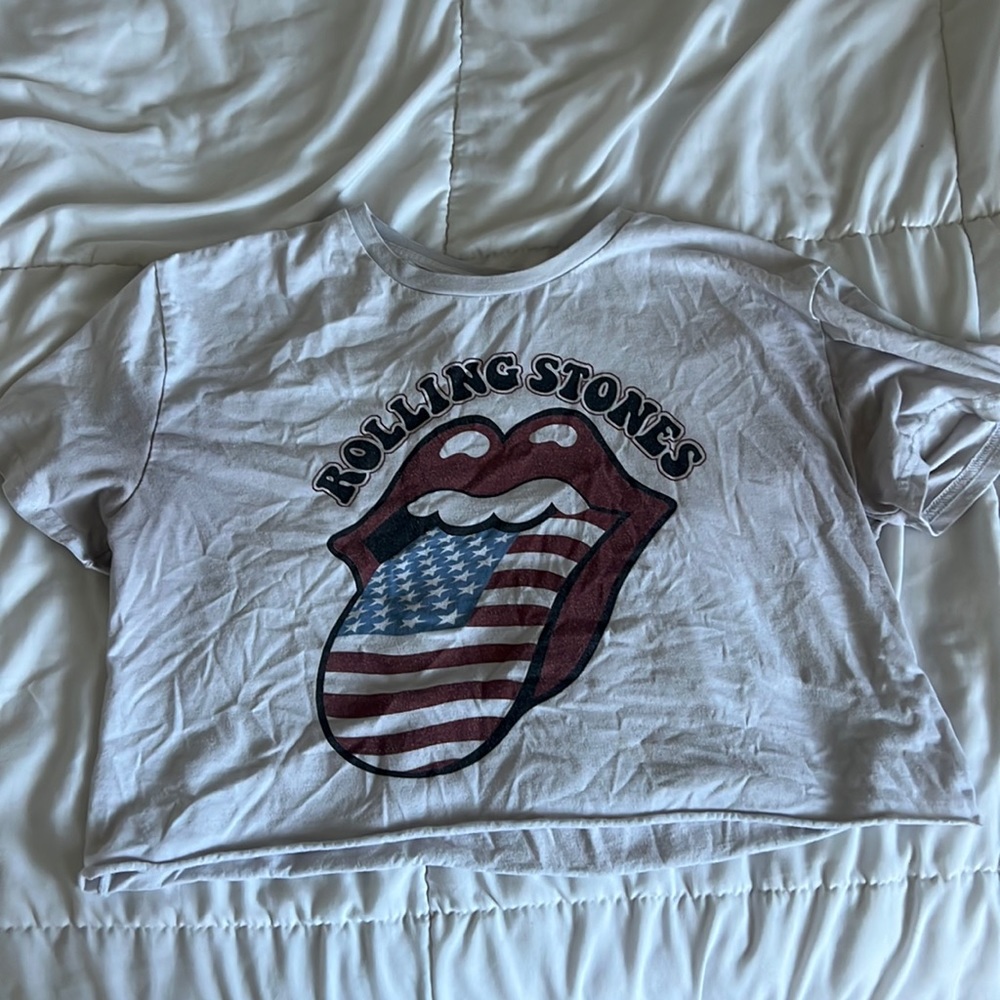 Rolling Stones crop top for women